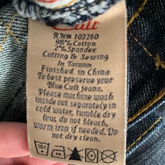 Blue Cult Womens Blue Midrise Flare Leg Kate Jeans Pants Size 30 - Picture 2 of 4